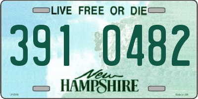 NH license plate 3910482