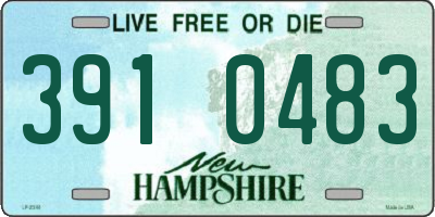 NH license plate 3910483