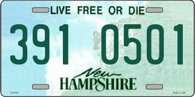 NH license plate 3910501