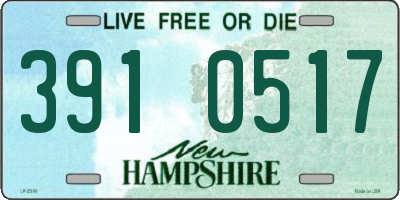 NH license plate 3910517