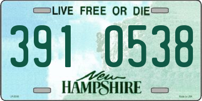 NH license plate 3910538
