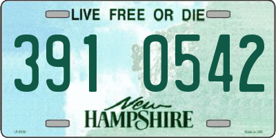 NH license plate 3910542