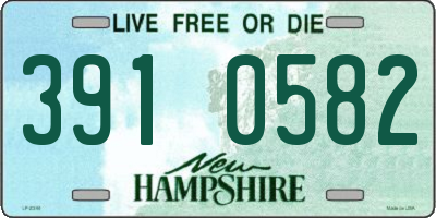 NH license plate 3910582
