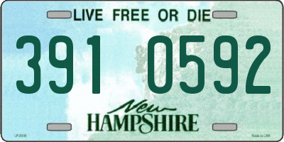NH license plate 3910592