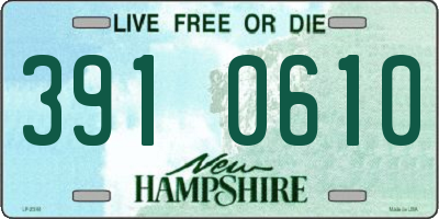 NH license plate 3910610