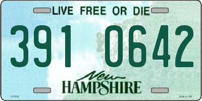 NH license plate 3910642