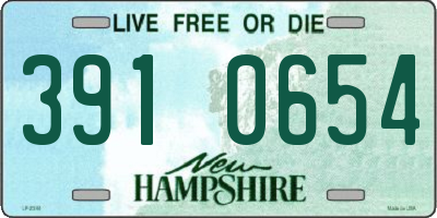 NH license plate 3910654