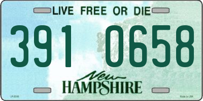 NH license plate 3910658