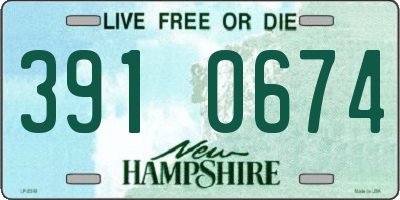 NH license plate 3910674
