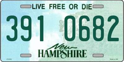 NH license plate 3910682