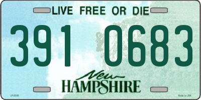 NH license plate 3910683