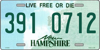 NH license plate 3910712