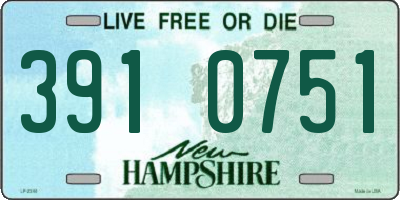 NH license plate 3910751