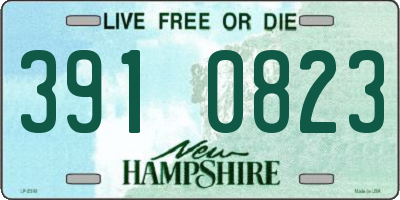 NH license plate 3910823