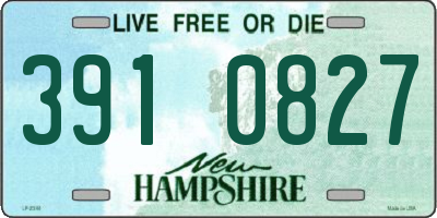 NH license plate 3910827