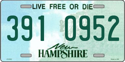 NH license plate 3910952