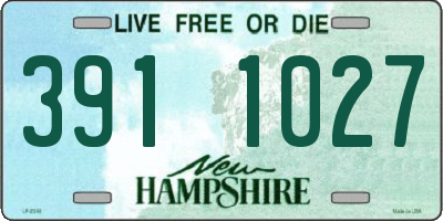 NH license plate 3911027
