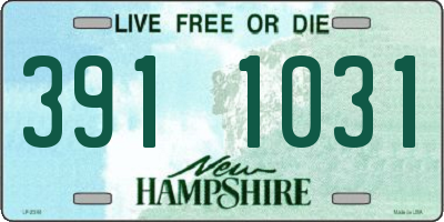 NH license plate 3911031
