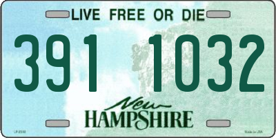 NH license plate 3911032