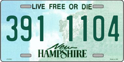 NH license plate 3911104