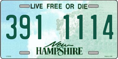 NH license plate 3911114