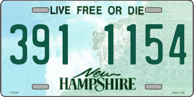 NH license plate 3911154