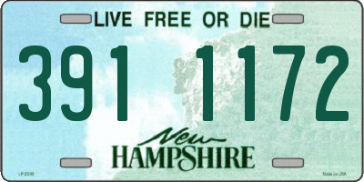 NH license plate 3911172