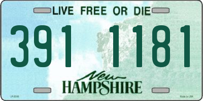 NH license plate 3911181