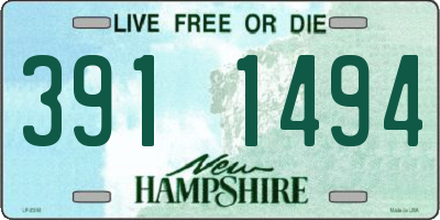 NH license plate 3911494