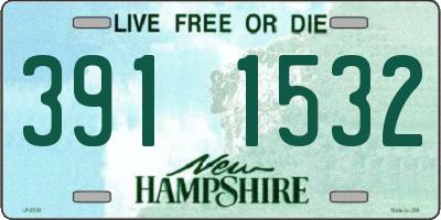 NH license plate 3911532