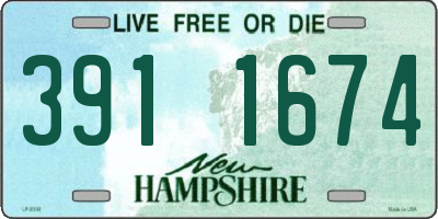 NH license plate 3911674