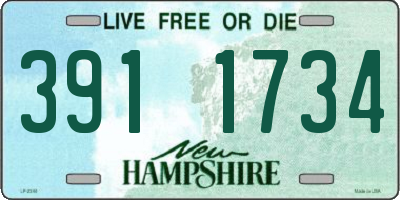 NH license plate 3911734