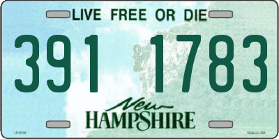 NH license plate 3911783