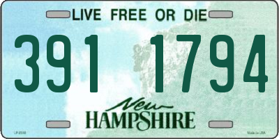 NH license plate 3911794