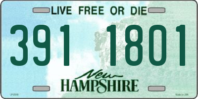 NH license plate 3911801