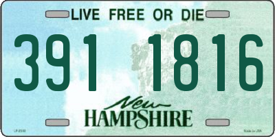 NH license plate 3911816