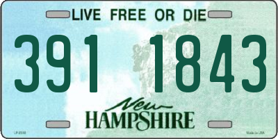 NH license plate 3911843