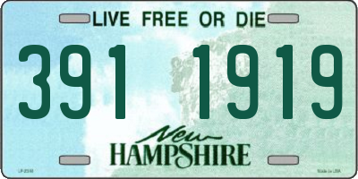 NH license plate 3911919