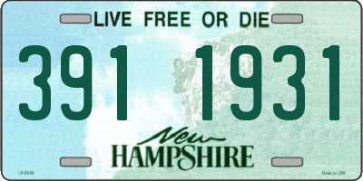 NH license plate 3911931