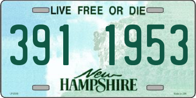 NH license plate 3911953