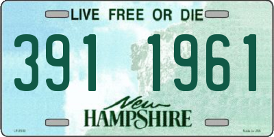 NH license plate 3911961