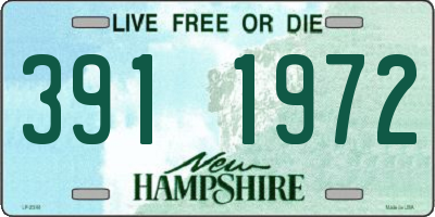 NH license plate 3911972