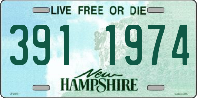 NH license plate 3911974