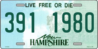 NH license plate 3911980
