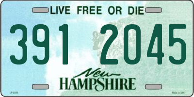 NH license plate 3912045