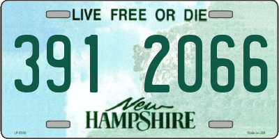 NH license plate 3912066