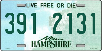 NH license plate 3912131