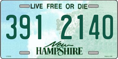 NH license plate 3912140