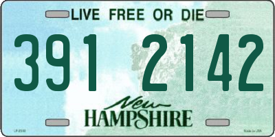 NH license plate 3912142