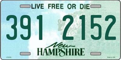 NH license plate 3912152